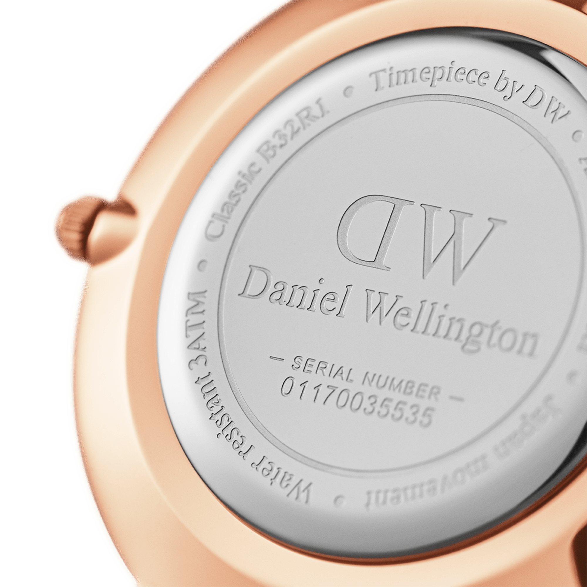 DW Petite Cornwall Black Rose Gold